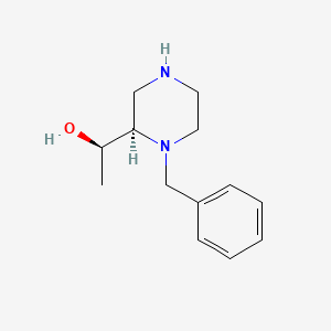 molecular formula C13H20N2O B3119303 (R)-1-((R)-1-benzylpiperazin-2-yl)ethan-1-ol CAS No. 249611-13-0