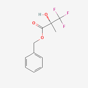 molecular formula C11H11F3O3 B3119327 benzyl (2R)-3,3,3-trifluoro-2-hydroxy-2-methylpropanoate CAS No. 250149-33-8