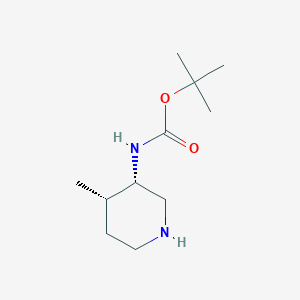molecular formula C11H22N2O2 B3119330 Tert-butyl (cis)-4-methyl-3-piperidinylcarbamate CAS No. 250275-21-9