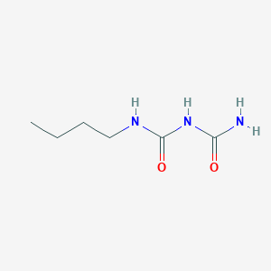 molecular formula C6H13N3O2 B3119343 Imidodicarbonic diamide, N-butyl- CAS No. 25055-06-5