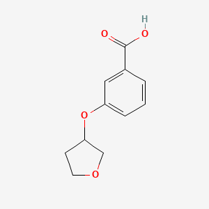molecular formula C11H12O4 B3119354 3-(Tetrahydrofuran-3-yloxy)benzoic acid CAS No. 250682-03-2