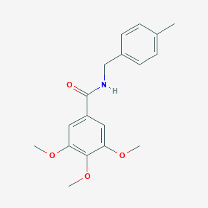 molecular formula C18H21NO4 B311936 3,4,5-trimethoxy-N-(4-methylbenzyl)benzamide 