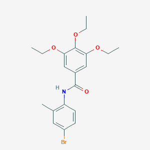molecular formula C20H24BrNO4 B311937 N-(4-bromo-2-methylphenyl)-3,4,5-triethoxybenzamide 