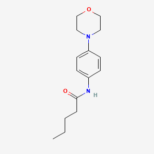 molecular formula C15H22N2O2 B3119371 N-[4-(morpholin-4-yl)phenyl]pentanamide CAS No. 250714-66-0