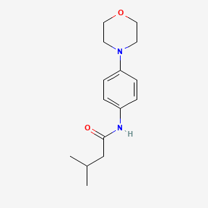 molecular formula C15H22N2O2 B3119376 3-methyl-N-[4-(morpholin-4-yl)phenyl]butanamide CAS No. 250714-74-0