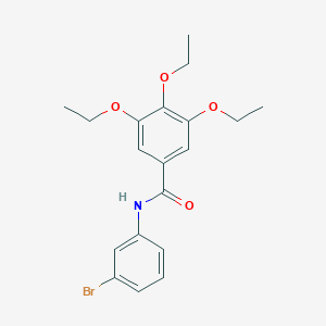 molecular formula C19H22BrNO4 B311938 N-(3-bromophenyl)-3,4,5-triethoxybenzamide 