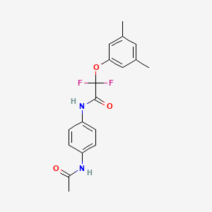 N-[4-(acetylamino)phenyl]-2-(3,5-dimethylphenoxy)-2,2-difluoroacetamide