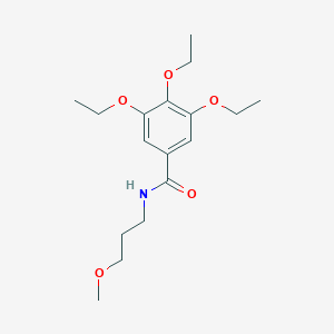 molecular formula C17H27NO5 B311943 3,4,5-triethoxy-N-(3-methoxypropyl)benzamide 