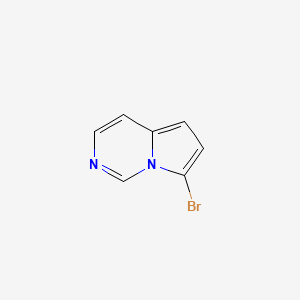 molecular formula C7H5BrN2 B3119434 7-溴吡咯并[1,2-c]嘧啶 CAS No. 251102-32-6