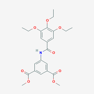 molecular formula C23H27NO8 B311944 Dimethyl 5-[(3,4,5-triethoxybenzoyl)amino]isophthalate 
