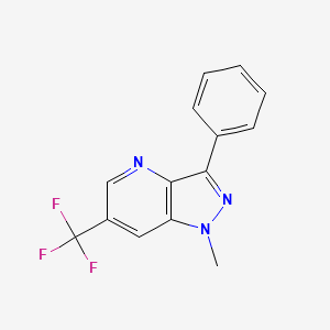 1-methyl-3-phenyl-6-(trifluoromethyl)-1H-pyrazolo[4,3-b]pyridine