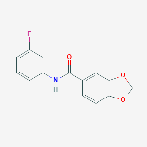 N-(3-fluorophenyl)-1,3-benzodioxole-5-carboxamide