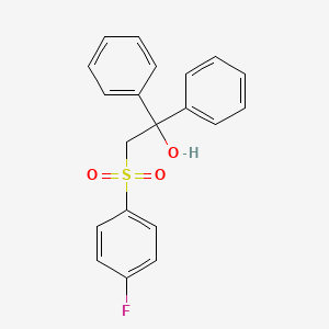 2-[(4-Fluorophenyl)sulfonyl]-1,1-diphenyl-1-ethanol
