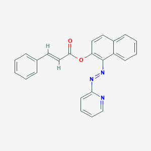 1-[2-(2-Pyridinyl)diazenyl]-2-naphthyl3-phenylacrylate