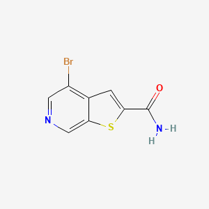 molecular formula C8H5BrN2OS B3119567 4-溴噻吩并[2,3-c]吡啶-2-甲酰胺 CAS No. 251993-41-6