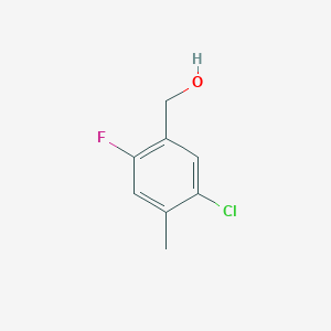 molecular formula C8H8ClFO B3119574 Benzenemethanol, 5-chloro-2-fluoro-4-methyl- CAS No. 252004-44-7