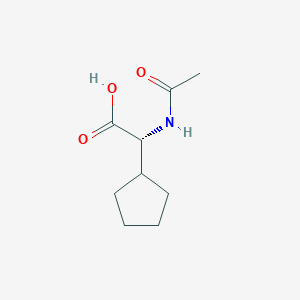 molecular formula C9H15NO3 B3119607 N-乙酰-2-环戊基-d-甘氨酸 CAS No. 2521-85-9