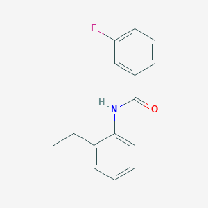 molecular formula C15H14FNO B311962 N-(2-ethylphenyl)-3-fluorobenzamide 
