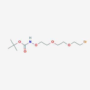 molecular formula C11H22BrNO5 B3119628 Boc-氨基氧基-PEG2-溴化物 CAS No. 252378-67-9
