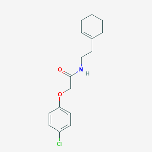 molecular formula C16H20ClNO2 B311963 2-(4-chlorophenoxy)-N-[2-(1-cyclohexen-1-yl)ethyl]acetamide 
