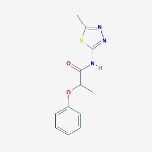 molecular formula C12H13N3O2S B311964 N-(5-methyl-1,3,4-thiadiazol-2-yl)-2-phenoxypropanamide 