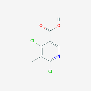 molecular formula C7H5Cl2NO2 B3119645 4,6-Dichloro-5-methylnicotinic acid CAS No. 252552-12-8