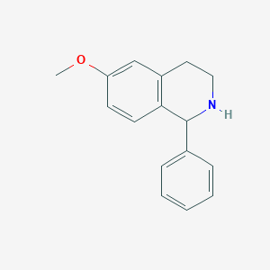 molecular formula C16H17NO B3119649 6-Methoxy-1-phenyl-1,2,3,4-tetrahydroisoquinoline CAS No. 25263-48-3