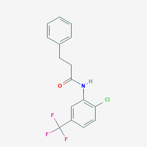 molecular formula C16H13ClF3NO B311965 N-[2-chloro-5-(trifluoromethyl)phenyl]-3-phenylpropanamide 