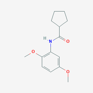 molecular formula C14H19NO3 B311966 N-(2,5-dimethoxyphenyl)cyclopentanecarboxamide 