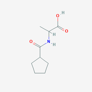 molecular formula C9H15NO3 B3119663 2-(Cyclopentylformamido)propanoic acid CAS No. 252678-52-7