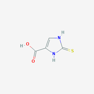 molecular formula C4H4N2O2S B3119669 2-Mercapto-1H-imidazole-5-carboxylic acid CAS No. 25271-85-6