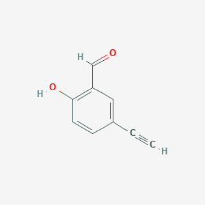 molecular formula C9H6O2 B3119677 5-Ethynyl-2-hydroxybenzaldehyde CAS No. 252771-08-7