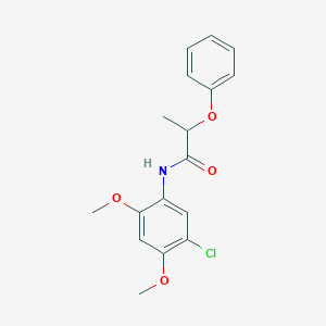 molecular formula C17H18ClNO4 B311968 N-(5-chloro-2,4-dimethoxyphenyl)-2-phenoxypropanamide 