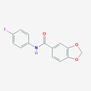 molecular formula C14H10INO3 B311969 N-(4-iodophenyl)-1,3-benzodioxole-5-carboxamide 
