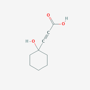molecular formula C9H12O3 B3119690 3-(1-羟基环己基)丙-2-炔酸 CAS No. 25294-58-0