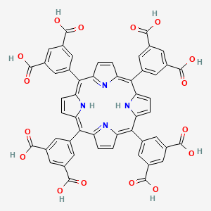 molecular formula C52H30N4O16 B3119698 Tetrakis(3,5-dicarboxyphenyl)porphyrin CAS No. 253195-52-7