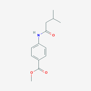 molecular formula C13H17NO3 B311973 Methyl 4-(3-methylbutanamido)benzoate 