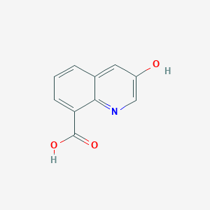 molecular formula C10H7NO3 B3119733 3-Hydroxyquinoline-8-carboxylic acid CAS No. 25369-42-0