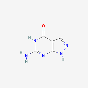 molecular formula C5H5N5O B3119737 6-氨基-1H-吡唑并[3,4-d]嘧啶-4(7H)-酮 CAS No. 2537-04-4