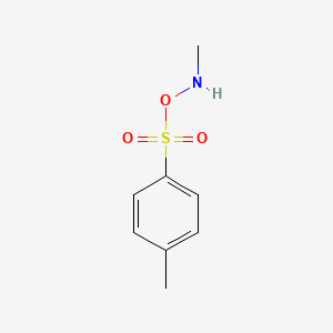 molecular formula C8H11NO3S B3119745 Benzenesulfonic acid, 4-methyl-, methylazanyl ester CAS No. 25370-97-2