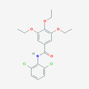 molecular formula C19H21Cl2NO4 B311975 N-(2,6-dichlorophenyl)-3,4,5-triethoxybenzamide 