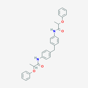 molecular formula C31H30N2O4 B311976 2-phenoxy-N-[4-[[4-(2-phenoxypropanoylamino)phenyl]methyl]phenyl]propanamide 