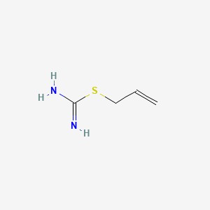 molecular formula C4H8N2S B3119789 Carbamimidothioic acid, 2-propenyl ester CAS No. 2547-77-5