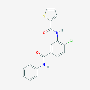 molecular formula C18H13ClN2O2S B311981 N-[5-(anilinocarbonyl)-2-chlorophenyl]-2-thiophenecarboxamide 
