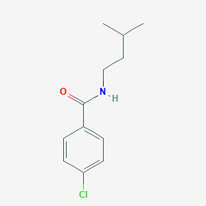 molecular formula C12H16ClNO B311983 4-chloro-N-(3-methylbutyl)benzamide 