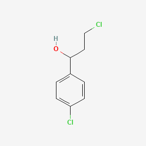 molecular formula C9H10Cl2O B3119834 3-Chloro-1-(4-chlorophenyl)propan-1-ol CAS No. 25574-18-9