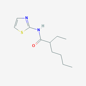 molecular formula C11H18N2OS B311984 2-ethyl-N-(1,3-thiazol-2-yl)hexanamide 