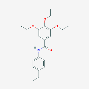 3,4,5-triethoxy-N-(4-ethylphenyl)benzamide