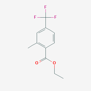 molecular formula C11H11F3O2 B3119874 2-甲基-4-(三氟甲基)苯甲酸乙酯 CAS No. 256232-92-5