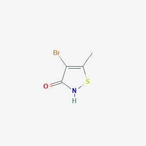molecular formula C4H4BrNOS B3119881 4-溴-5-甲基-1,2-噻唑-3-酮 CAS No. 25629-53-2
